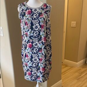 Tommy Bahama Floral Mini Dress - Navy and Pink